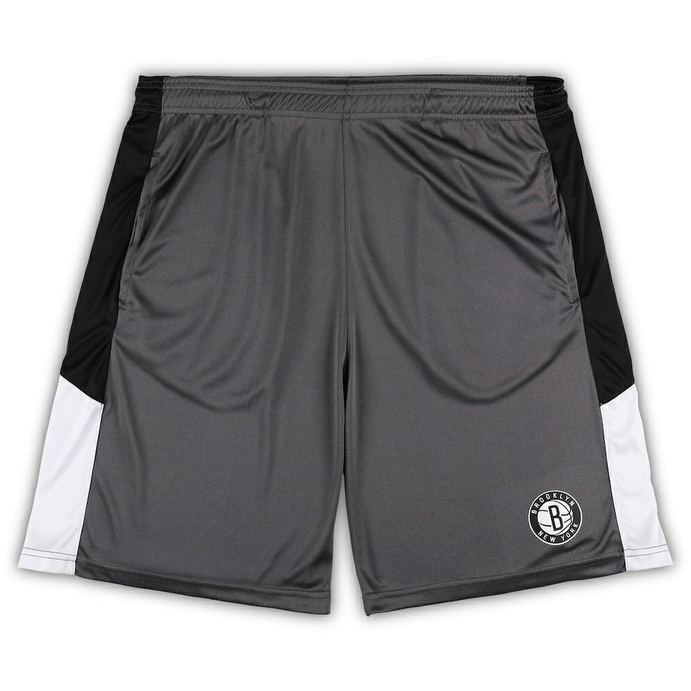 Brooklyn Nets Big & Tall Shorts Gray - Fanatics