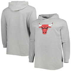 Chicago Bulls Big & Tall Pullover Hoodie Heather Gray - Fanatics