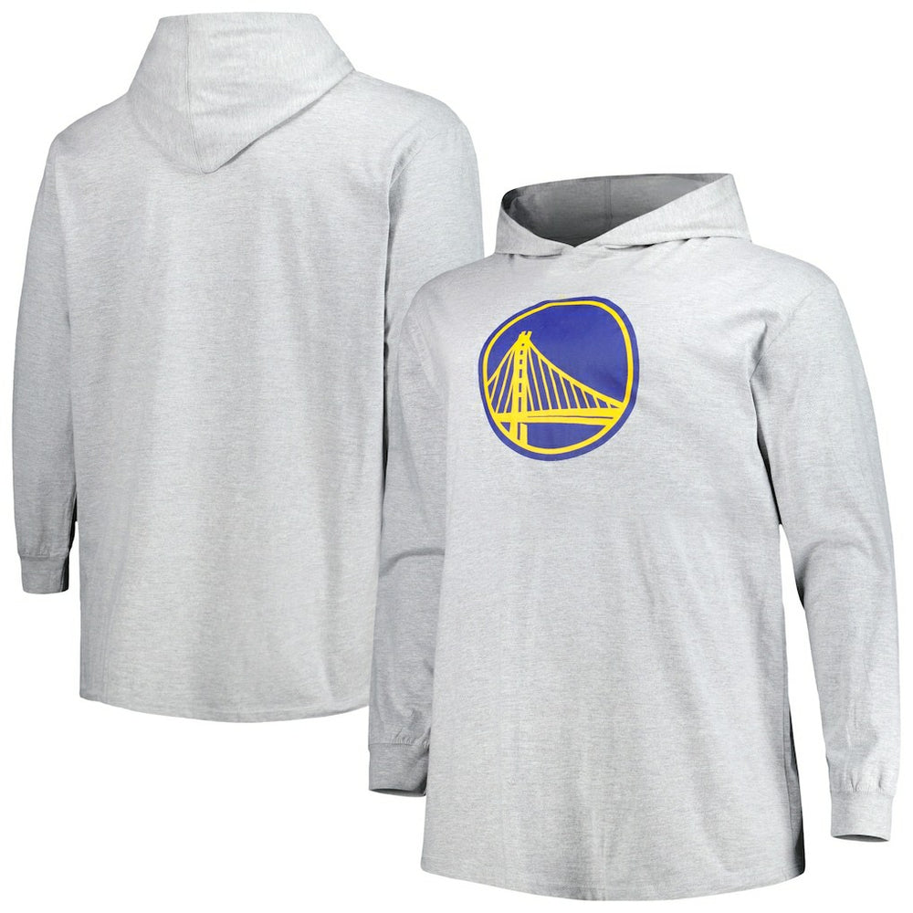 Golden State Warriors Big & Tall Pullover Hoodie Heather Gray - Fanatics