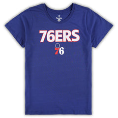 Philadelphia 76ers Women's Plus Size T-Shirt & Shorts Combo Set Royal/Heather Gray - Fanatics