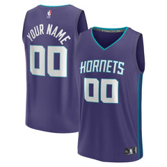 Charlotte Hornets Fast Break Custom Jersey Purple Statement Edition - Fanatics