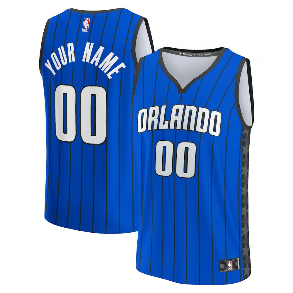 Orlando Magic Fast Break Custom Jersey Blue Statement Edition - Fanatics outlet
