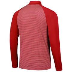 St. Louis Cardinals Levelwear Charter Striped Raglan Quarter-Zip Top - Red Tops