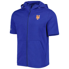 New York Mets Levelwear Recruit Full-Zip Short Sleeve Hoodie - Royal Hoodies