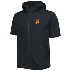 San Francisco Giants Levelwear Recruit Full-Zip Short Sleeve Hoodie - Black Hoodies