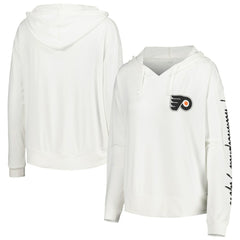 Philadelphia Flyers Concepts Sport Women's Accord Hacci Long Sleeve Hoodie Top - White | US 5335013