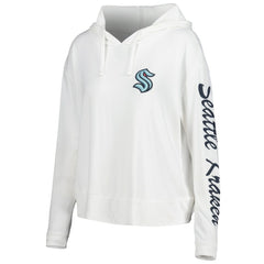 Seattle Kraken Concepts Sport Women's Accord Hacci Long Sleeve Hoodie Top - Cream | US 5335022