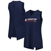 Houston Astros Levelwear Women's Paisley Chase V-Neck Tank Top - Navy Tanks