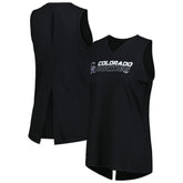 Colorado Rockies Levelwear Women's Paisley Chase V-Neck Tank Top - Black Tanks