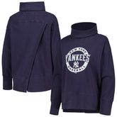 New York Yankees Levelwear Women's Sunset Farm Team Pullover Sweatshirt - Navy Pullover