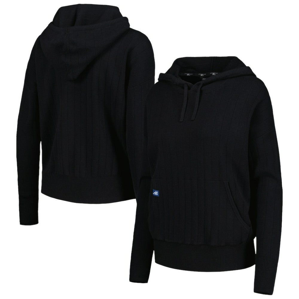 Los Angeles Dodgers Levelwear Women's Dream Icon Tab Pullover Hoodie - Black Hoodies