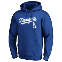 Los Angeles Dodgers Team Lock Up Logo Pullover Hoodie - Royal Hoodies