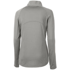 Minnesota Twins Cutter & Buck Women's Adapt Eco Knit Stretch Half-Zip Logo Pullover Top - Gray Pullover