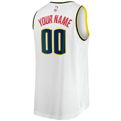 Denver Nuggets Fast Break Custom Replica Jersey Association Editi- White - Fanatics