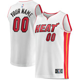 Miami Heat Fast Break Custom Replica Jersey Association Edition White - Fanatics
