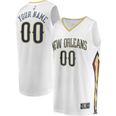 New Orleans Pelicans Unisex Custom Fast Break Jersey Association Edition White - Fanatics