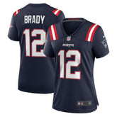 Tom Brady New England Patriots Women's Retired Game Jersey - Navy Jerseys