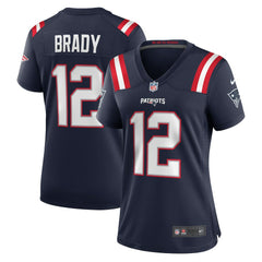 Tom Brady New England Patriots Women's Retired Game Jersey - Navy Jerseys