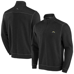 Los Angeles Chargers Big & Tall Tobago Bay Half-Zip Sweatshirt - Black Sweatshirts