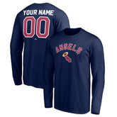California Angels Personalized Cooperstown Collection Winning Streak Long Sleeve T-Shirt - Navy T-shirts