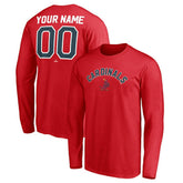 St. Louis Cardinals Personalized Cooperstown Collection Winning Streak Long Sleeve T-Shirt - Red T-shirts