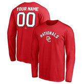Washington Nationals Personalized Cooperstown Collection Winning Streak Long Sleeve T-Shirt - Red T-shirts