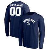 Chicago White Sox Personalized Cooperstown Collection Alternate Winning Streak Long Sleeve T-Shirt - Navy T-shirts
