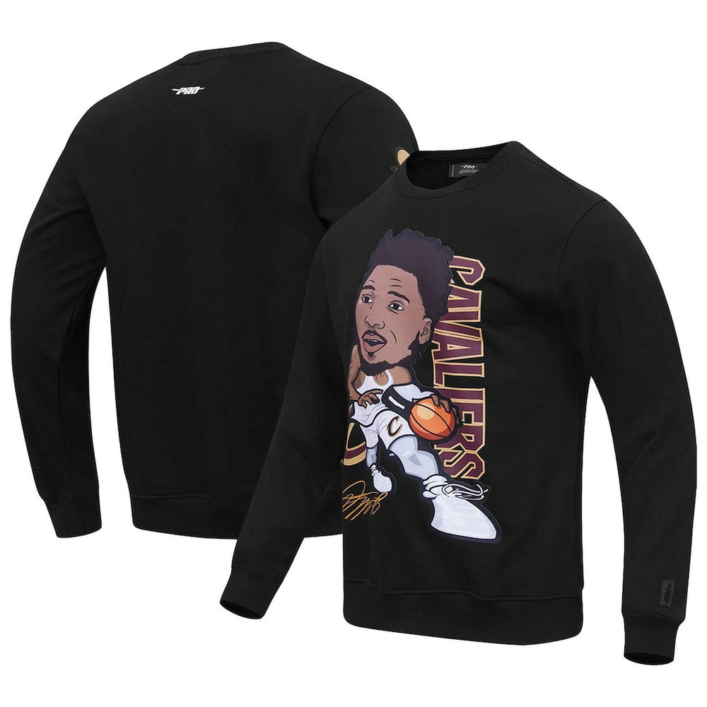 Donovan Mitchell Cleveland Cavaliers Pro Standard Avatar Pullover Sweatshirt Black