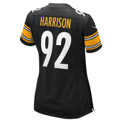 James Harrison Pittsburgh Steelers Women's Retired Game Jersey - Black Jerseys