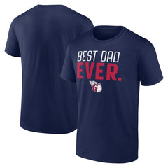 Cleveland Guardians Best Dad Ever T-Shirt - Navy T-shirts