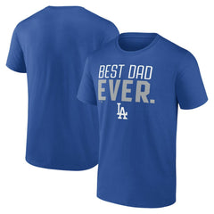 Los Angeles Dodgers Best Dad Ever T-Shirt - Royal T-shirts