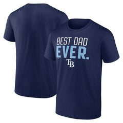 Tampa Bay Rays Best Dad Ever T-Shirt - Navy T-shirts