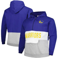 Golden State Warriors Big & Tall Anorak Half-Zip Hoodie Royal - Fanatics