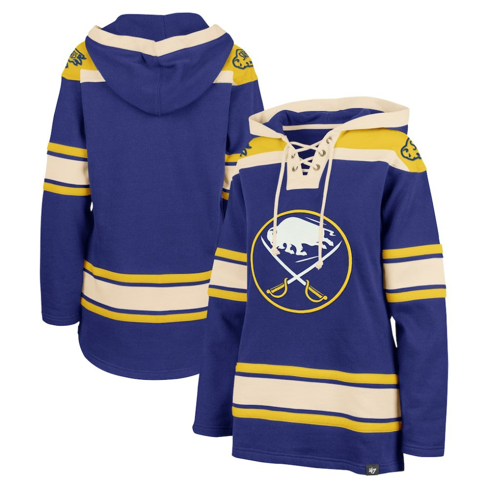 Buffalo Sabres '47 Women's Superior Lacer Pullover Hoodie - Royal | US 5351048