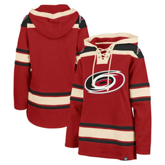 Carolina Hurricanes '47 Women's Superior Lacer Pullover Hoodie - Red | US 5351053