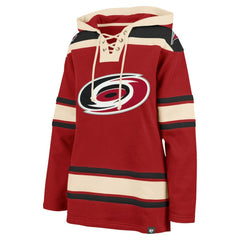 Carolina Hurricanes '47 Women's Superior Lacer Pullover Hoodie - Red | US 5351053