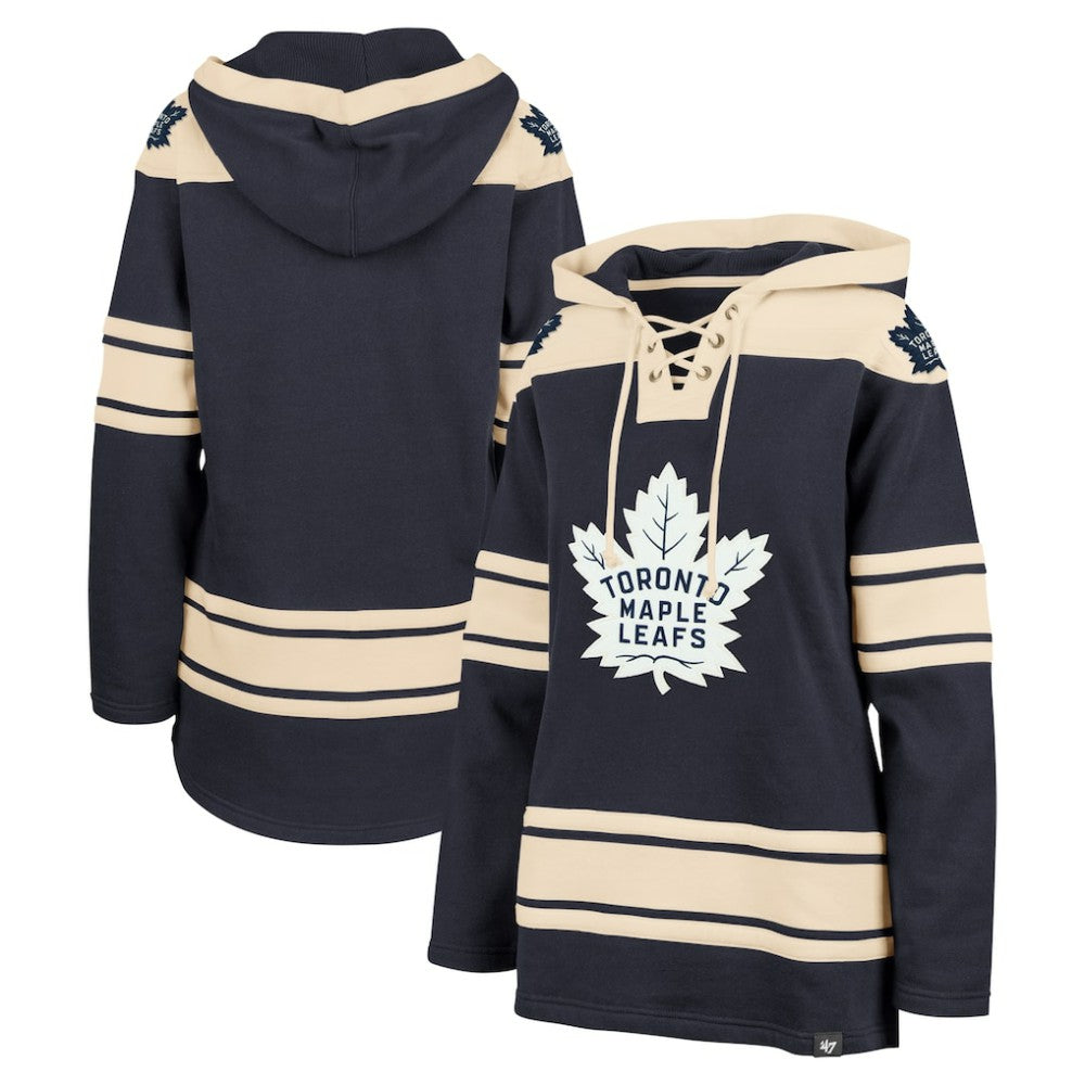 Toronto Maple Leafs '47 Women's Superior Lacer Pullover Hoodie - Navy | US 5351064