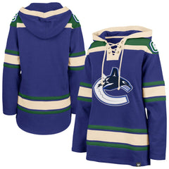 Vancouver Canucks '47 Women's Superior Lacer Pullover Hoodie - Blue | US 5351065