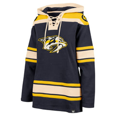Nashville Predators '47 Women's Superior Lacer Pullover Hoodie - Navy | US 5351075