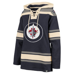 Winnipeg Jets '47 Women's Superior Lacer Pullover Hoodie - Navy | US 5351078