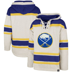 Buffalo Sabres '47 Rockaway Lacer Pullover Hoodie - Oatmeal | US 5351245