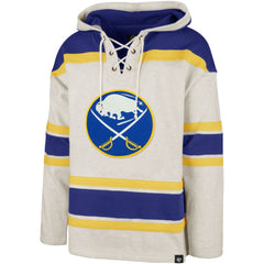 Buffalo Sabres '47 Rockaway Lacer Pullover Hoodie - Oatmeal | US 5351245