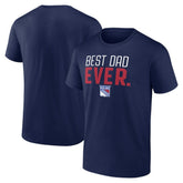 New York Rangers Best Dad Ever T-Shirt - Navy | US 5351389
