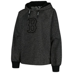 Boston Red Sox DKNY Sport Women's Debbie Dolman Raglan Pullover Hoodie - Black Hoodies