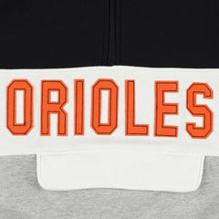 Baltimore Orioles Big & Tall Hoodie Half-Zip Sweatshirt - Black/Heather Gray Hoodies