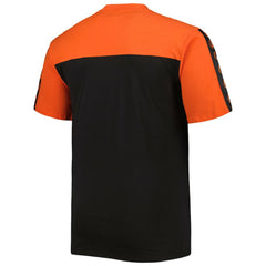 Baltimore Orioles Big & Tall Yoke Knit T-Shirt - Orange/Black T-shirts
