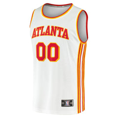 Atlanta Hawks Youth Fast Break Replica Custom Jersey Association Edition White - Fanatics
