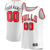 Chicago Bulls Youth Fast Break Replica Custom Jersey Association Editi- White - Fanatics