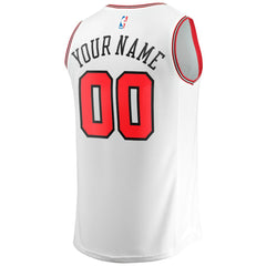 Chicago Bulls Youth Fast Break Replica Custom Jersey Association Editi- White - Fanatics