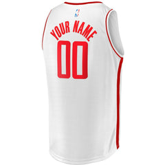 Houston Rockets Youth Fast Break Replica Custom Jersey Association Edition White - Fanatics